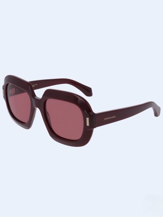 New Salvatore Ferragamo SF2068SE 606 Women\'s Burgundy Square Sunglasses main image 5